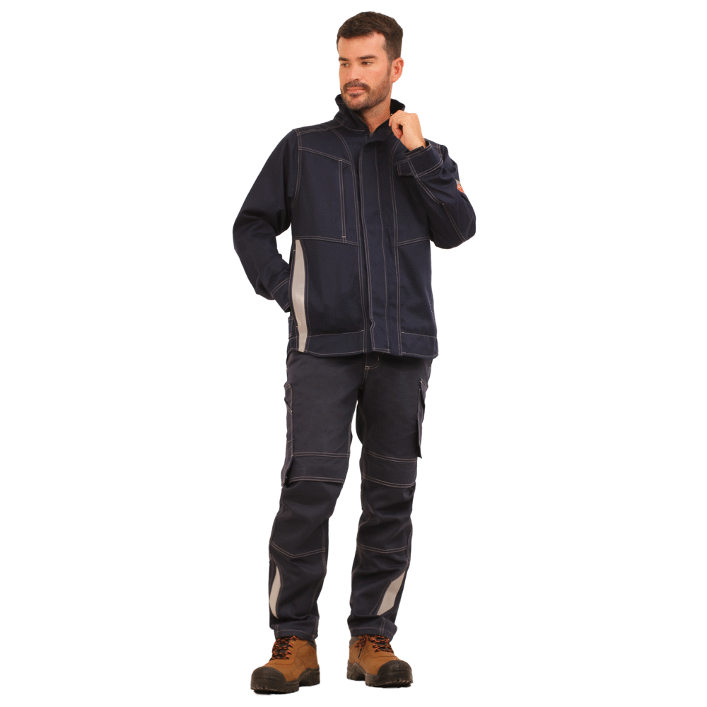 PANTALON IGNIFUGO ANTIESTATICO RISK CURRENT 11 CAL/CM2 AZUL - Imagen 2