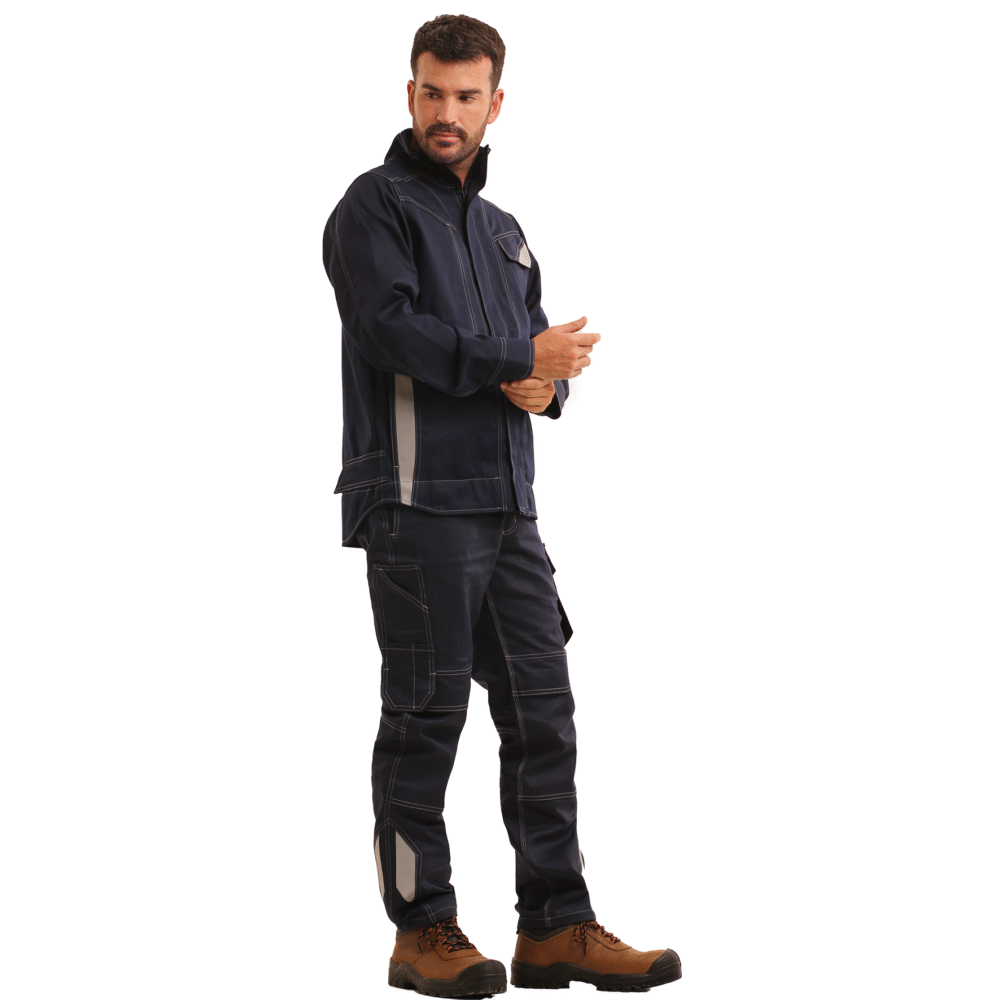 PANTALON IGNIFUGO ANTIESTATICO RISK CURRENT 11 CAL/CM2 AZUL - Imagen 3