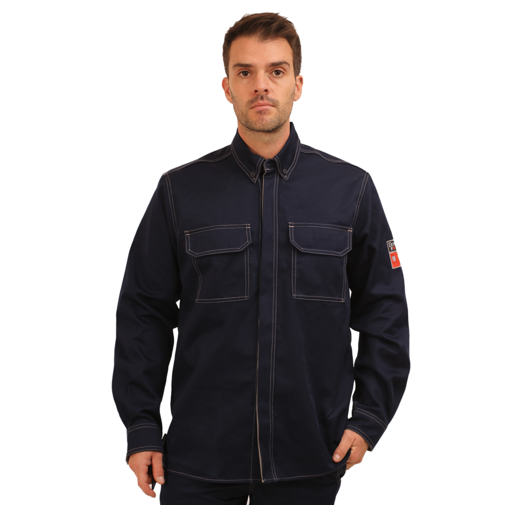 CAMISA IGNIFUGA ANTIESTATICO WS CURRENT 11 CAL/CM2 AZUL