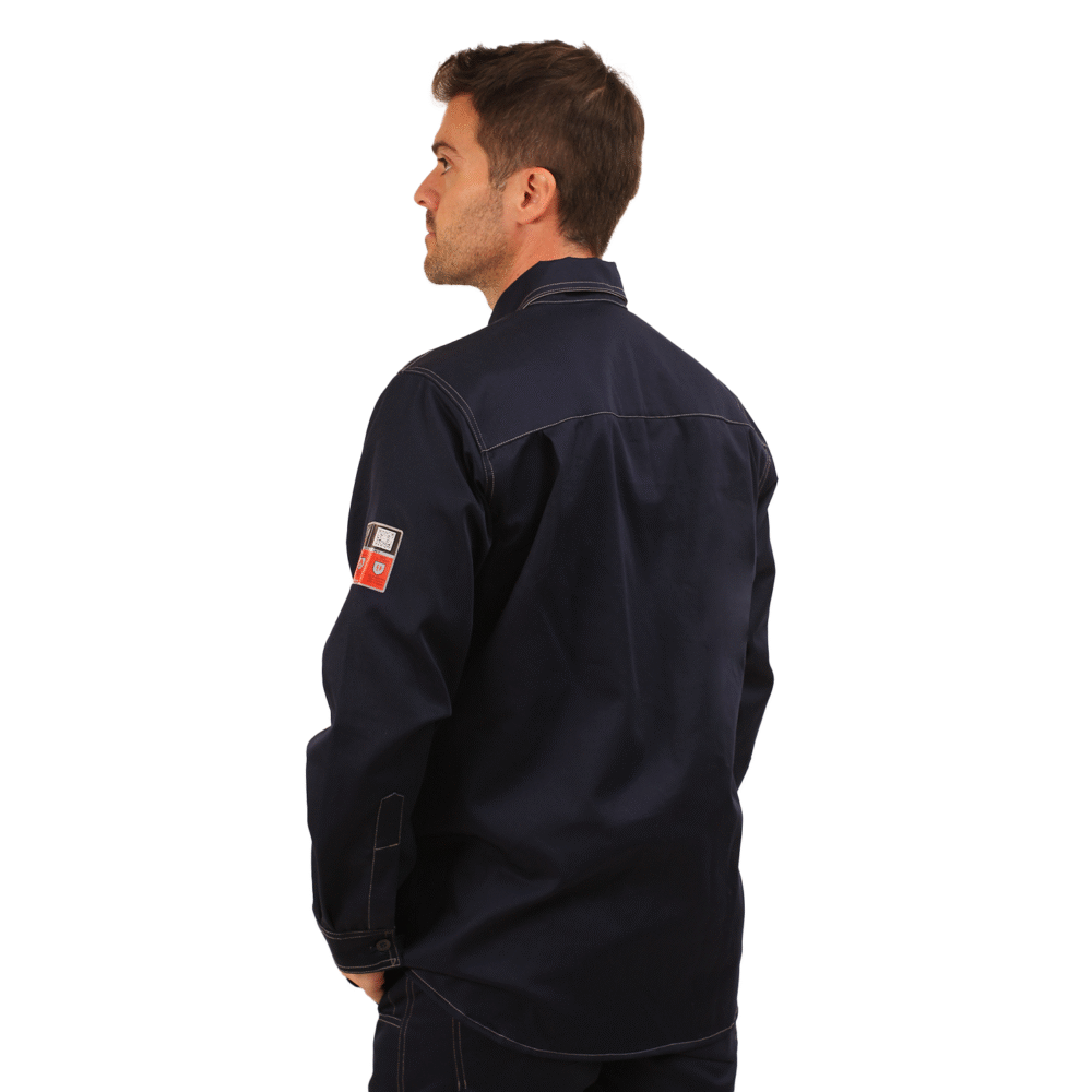 CAMISA IGNIFUGA ANTIESTATICO WS CURRENT 11 CAL/CM2 AZUL - Imagen 2