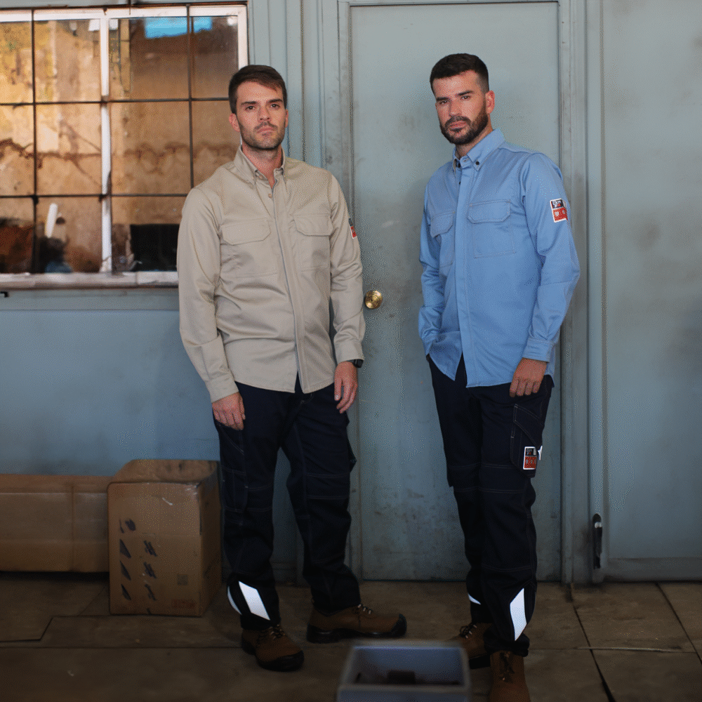 CAMISA WS IGNIFUGA ANTIESTATICO CURRENT 11 CAL/CM2 CELESTE - Imagen 3