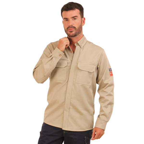 CAMISA IGNIFUGA ANTIESTATICO WS CURRENT 11 CAL/CM2 BEIGE