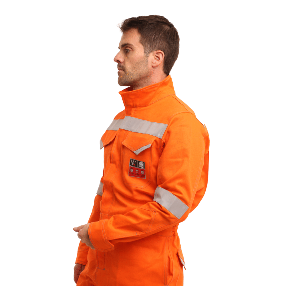 OVEROL IGNIFUGO ANTIESTATICO COVERT CURRENT 11 CAL/CM2 NARANJO - Imagen 3