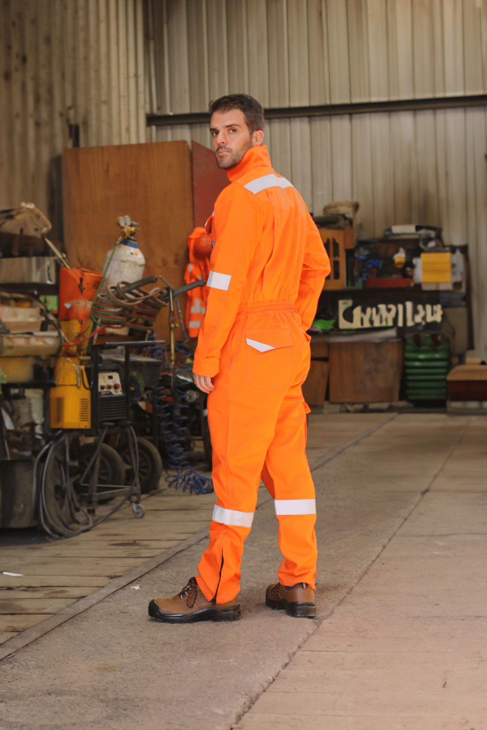 OVEROL IGNIFUGO ANTIESTATICO COVERT CURRENT 11 CAL/CM2 NARANJO - Imagen 6