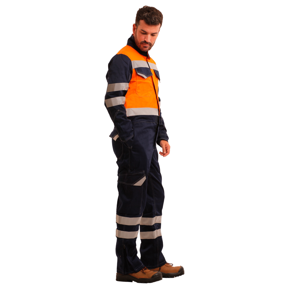 OVEROL IGNIFUGO ANTIESTATICO COVERT CURRENT H.V 11 CAL/CM2 NAR/AZUL - Imagen 2