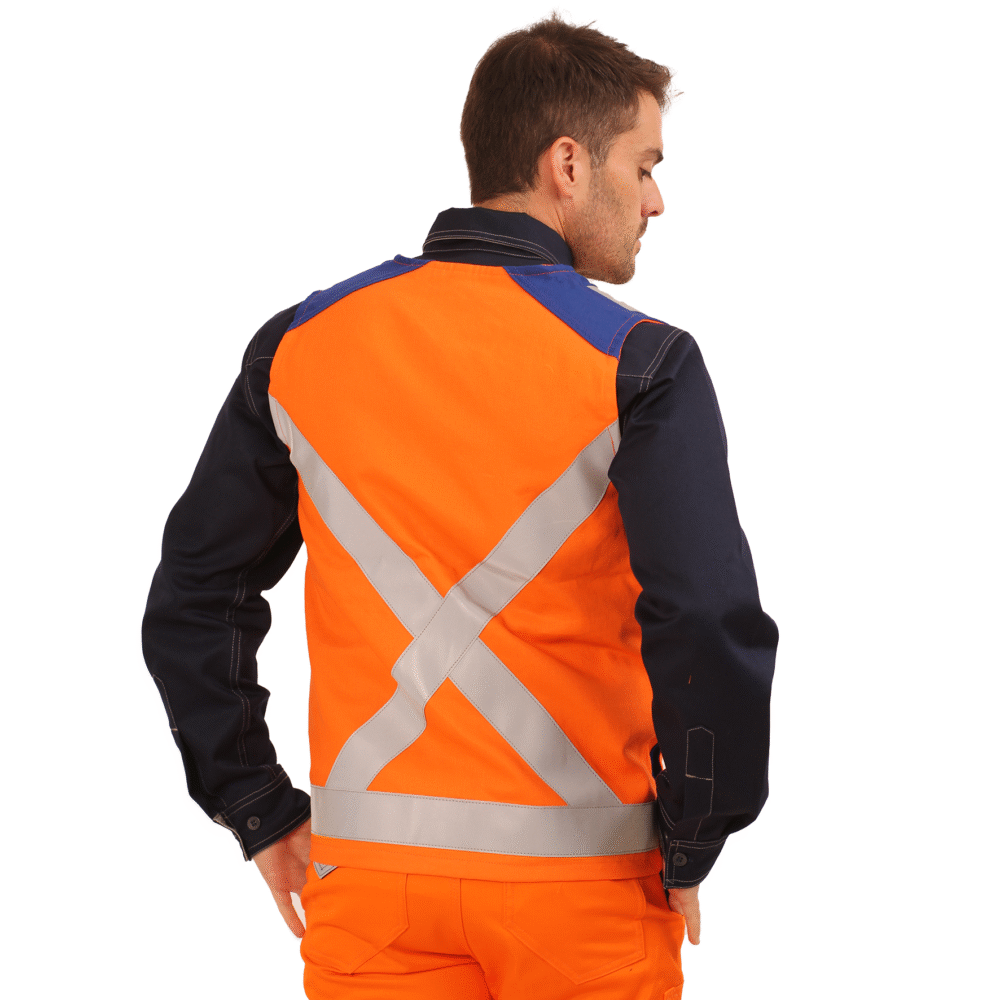 GEOLOGO IGNIFUGO ANTIESTATICO WS CURRENT 11 CAL/CM2 NARANJO AZULINO - Imagen 2