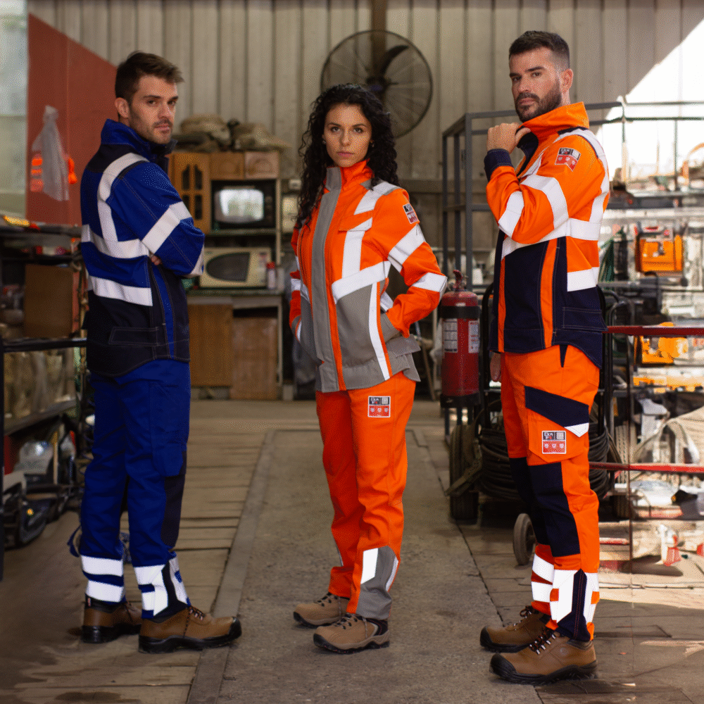 CHAQUETA IGNIFUGA ANTIESTATICO RISK CURRENT H.V. VARON 11 CAL/CM2 AZULINO AZUL - Imagen 4