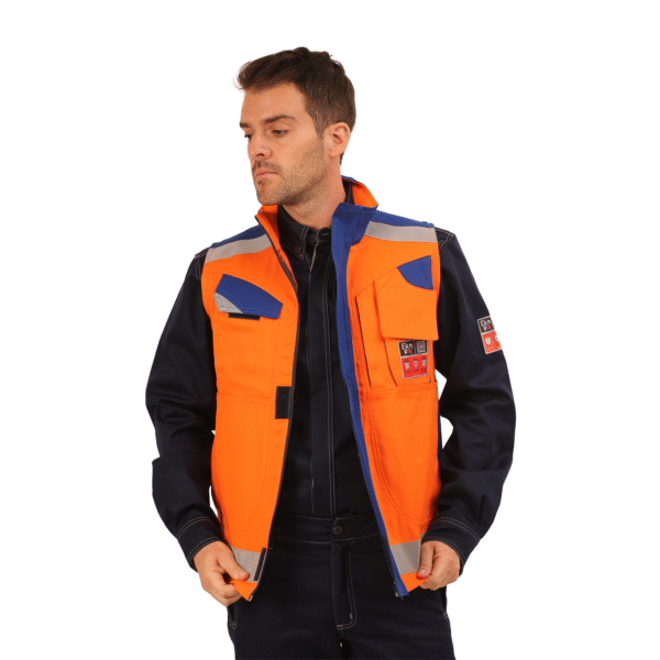 GEOLOGO IGNIFUGO ANTIESTATICO RISK CURRENT 11 CAL/CM2 NARANJO AZULINO