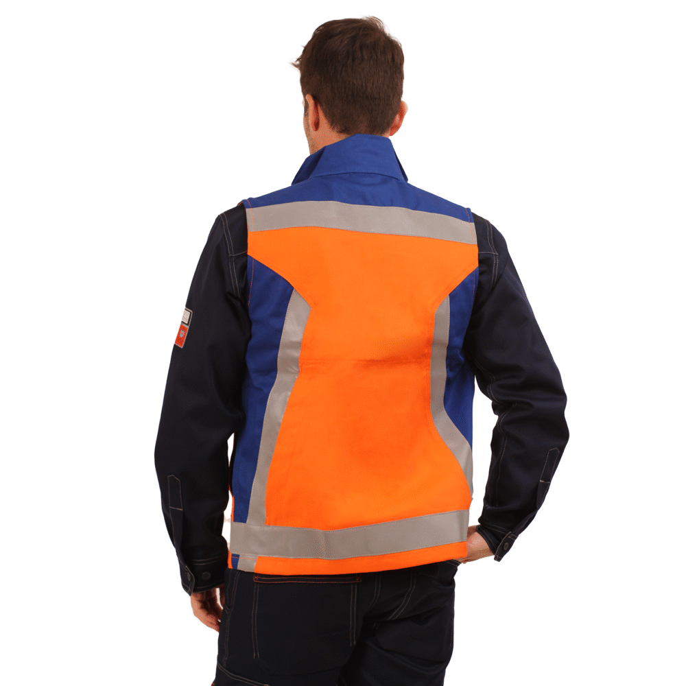 GEOLOGO IGNIFUGO ANTIESTATICO RISK CURRENT 11 CAL/CM2 NARANJO AZULINO - Imagen 2