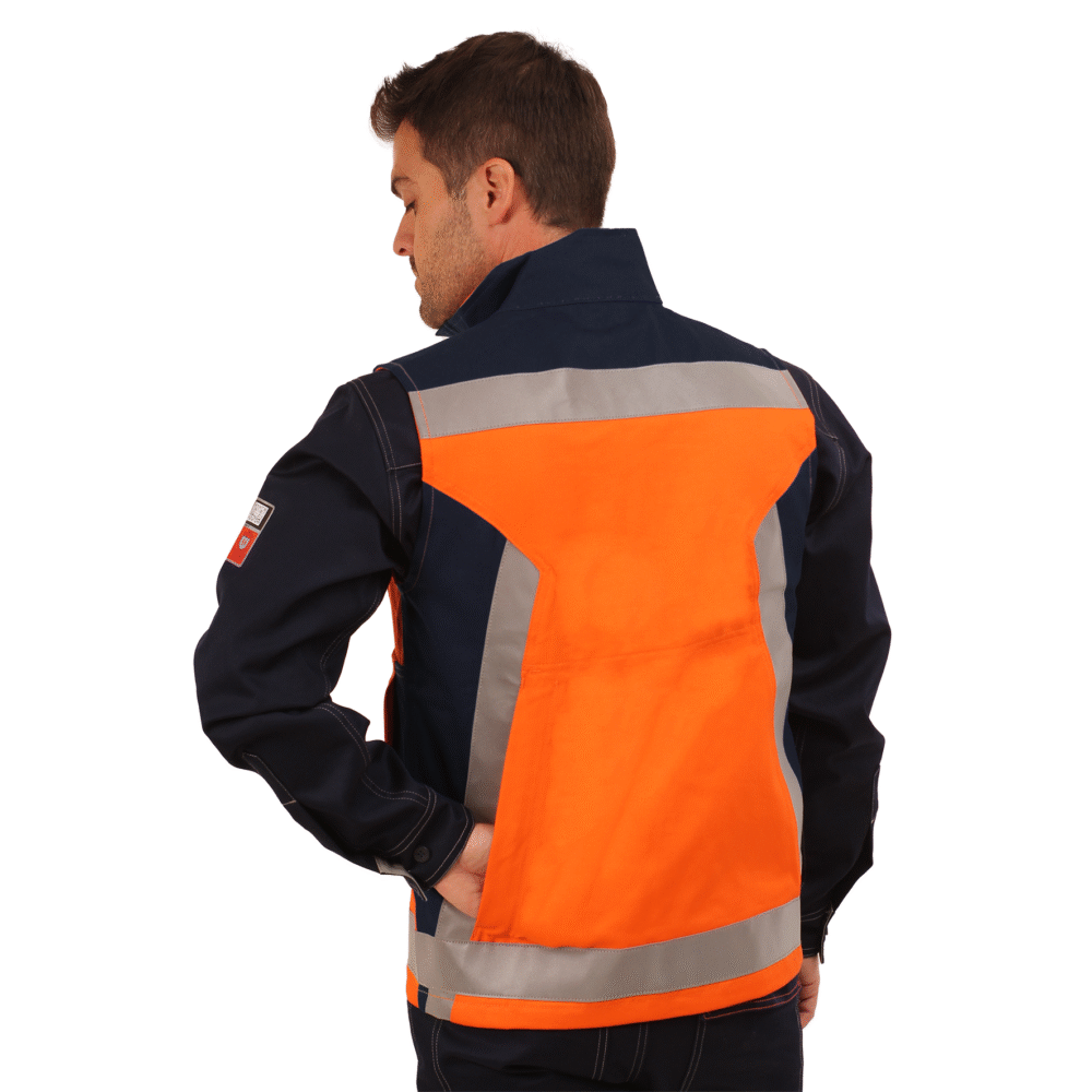 GEOLOGO IGNIFUGO ANTIESTATICO RISK CURRENT 11 CAL/CM2 NARANJO AZUL - Imagen 2