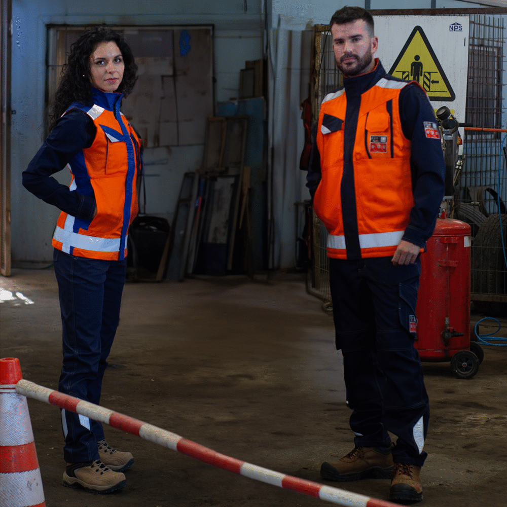 GEOLOGO IGNIFUGO ANTIESTATICO RISK CURRENT 11 CAL/CM2 NARANJO AZUL - Imagen 3