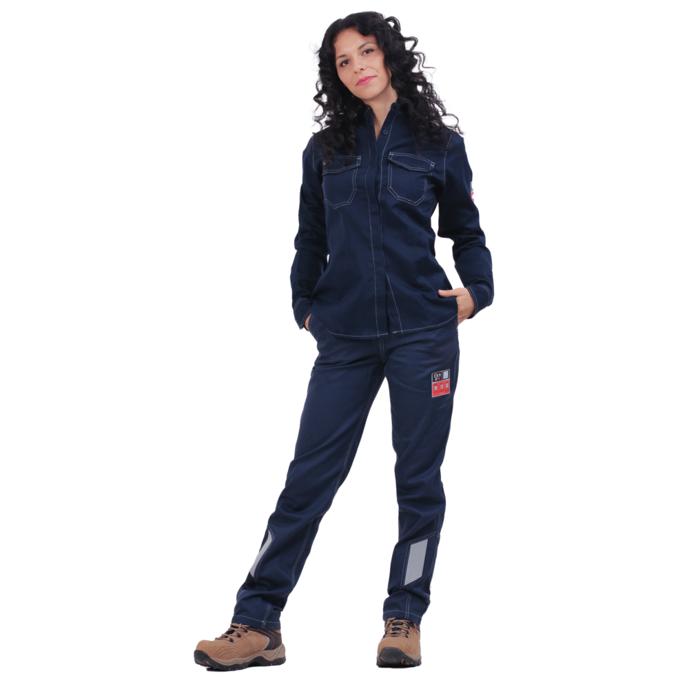 PANTALON DAMA IGNIFUGO ANTIESTATICO RISK CURRENT 11 CAL/CM2 AZUL