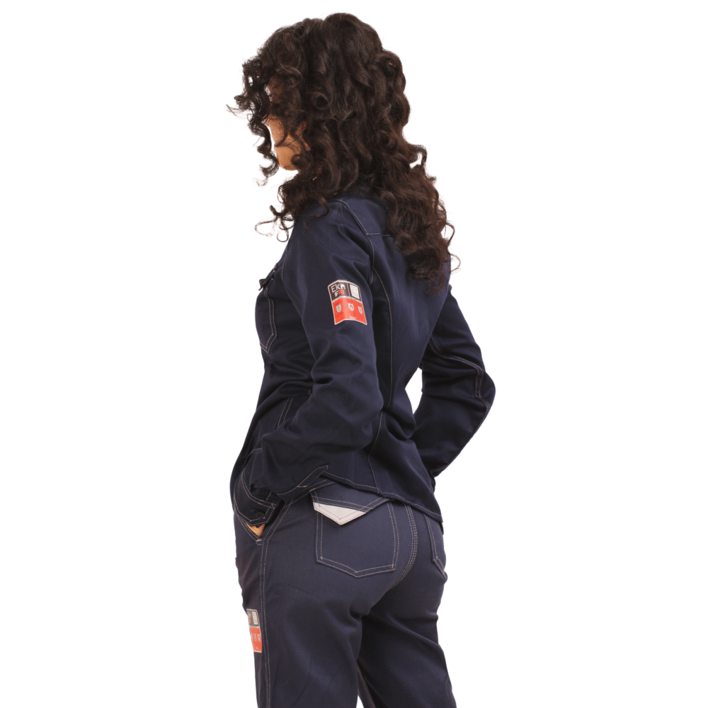 PANTALON DAMA IGNIFUGO ANTIESTATICO RISK CURRENT 11 CAL/CM2 AZUL - Imagen 3