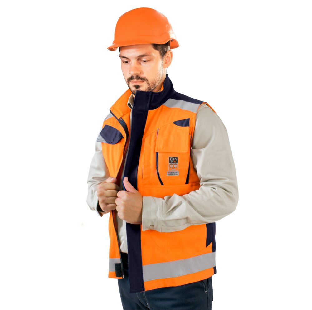 GEOLOGO IGNÍFUGO UNISAFE FR RISK NARANJO/AZUL