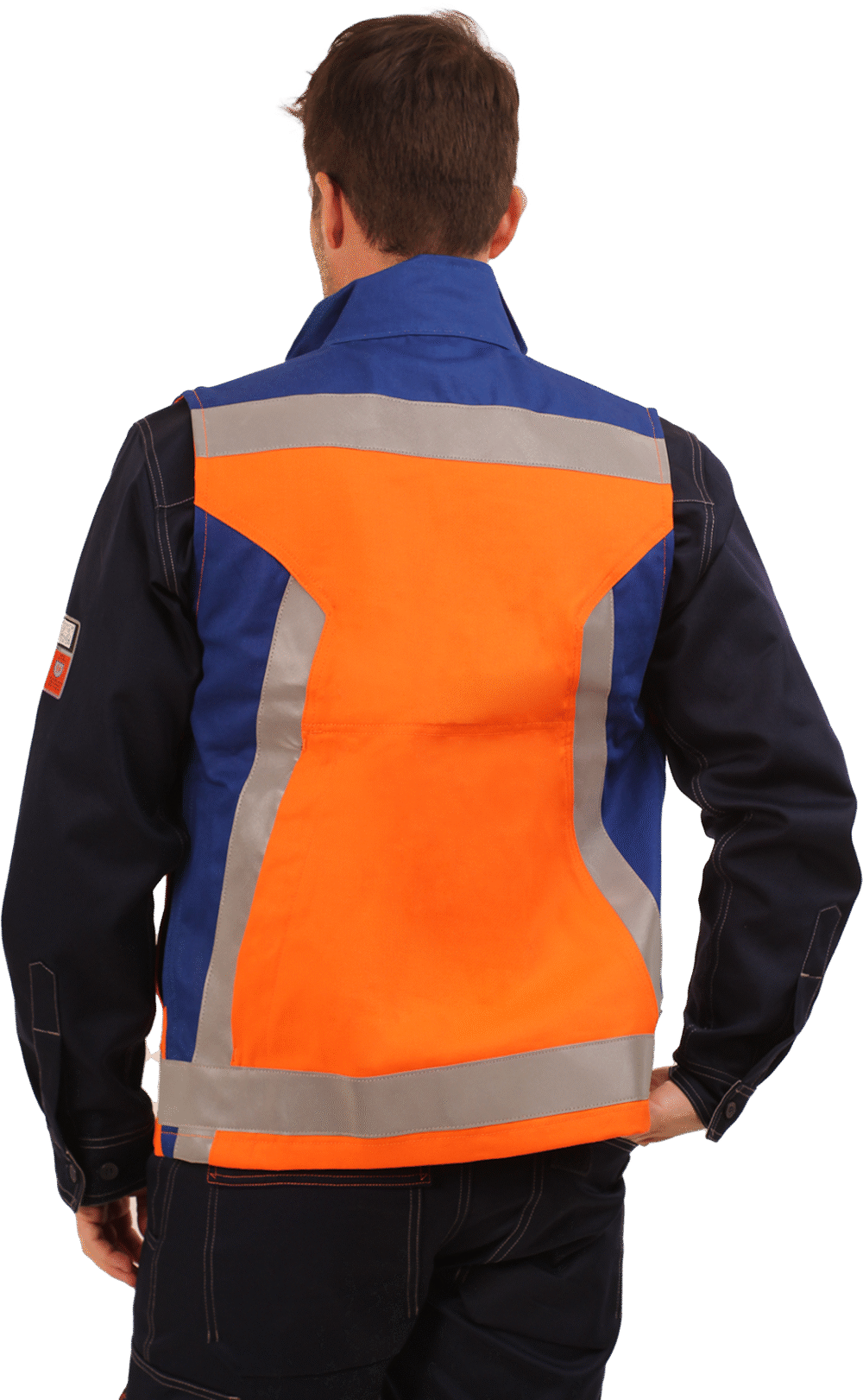 GEOLOGO IGNÍFUGO UNISAFE FR RISK NARANJO/AZULINO - Imagen 2