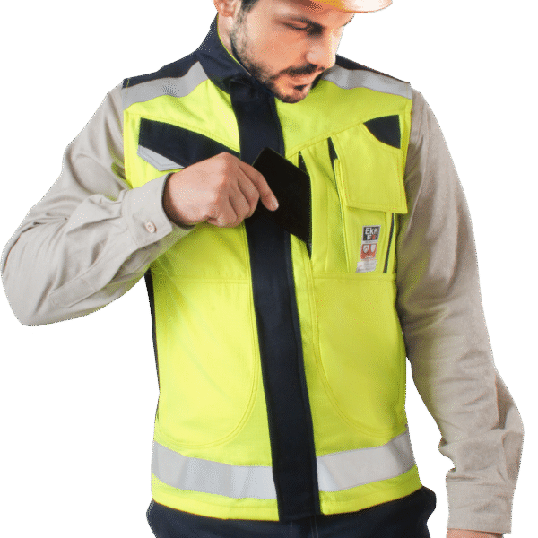 GEOLOGO IGNÍFUGO UNISAFE FR RISK AMARILLO/AZUL