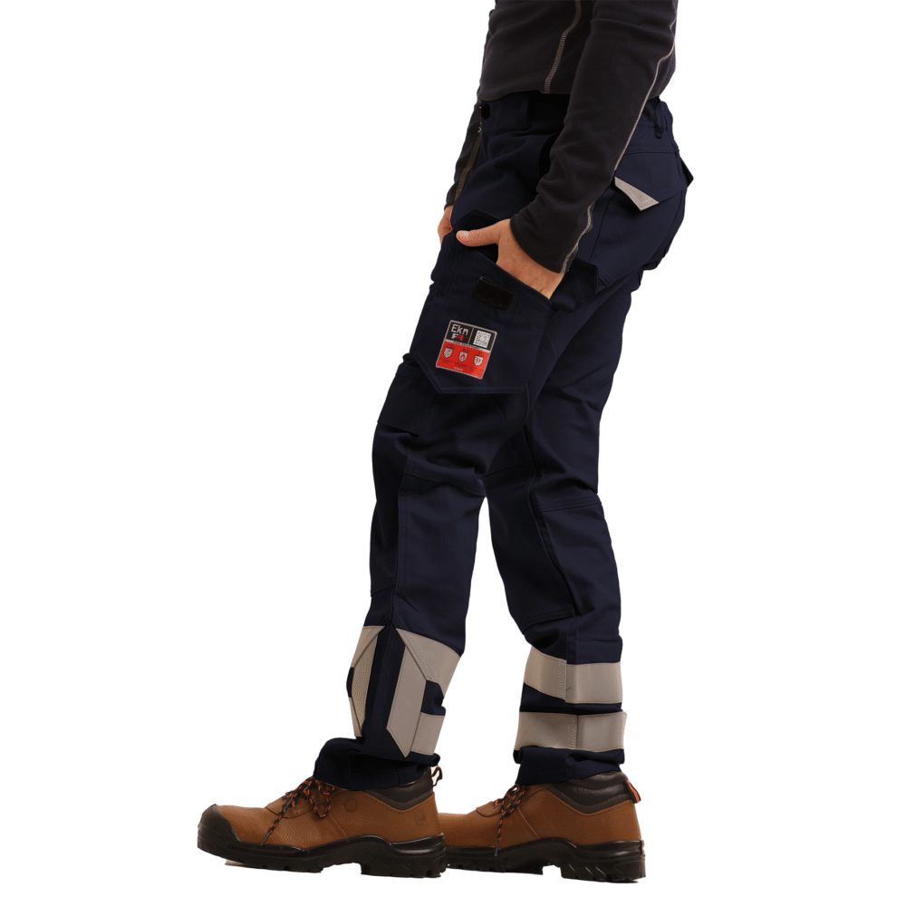 PANTALON IGNIFUGO ANTIESTÁTICO RISK H.V. CURRENT AZUL - Imagen 2