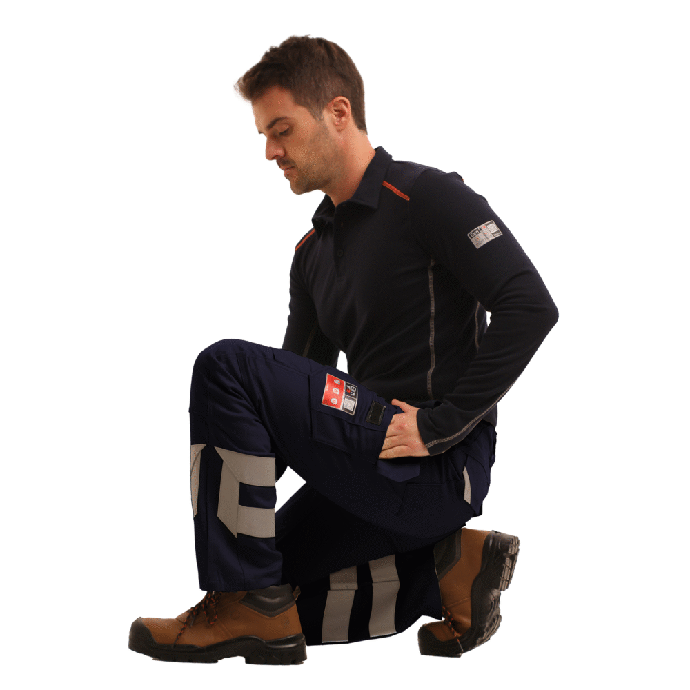 PANTALON IGNIFUGO ANTIESTÁTICO RISK H.V. CURRENT AZUL