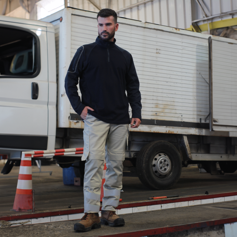 POLERA IGNIFUGA TÁCTICA COLOR AZUL - Imagen 2