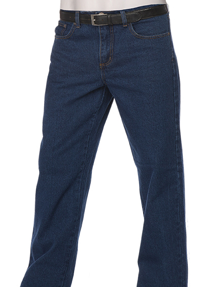 Pantalon Jeans Basic 5 Bolsillos Hombre 100% Alg 14 Oz