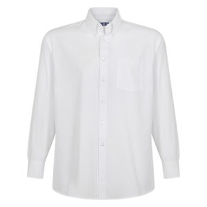Camisa Oxford Classic Con Bolsillo Manga Larga Hombre