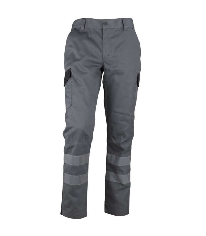 Pantalón Cargo Gabardina Bi-Color Con Cinta Hombre - Imagen 4
