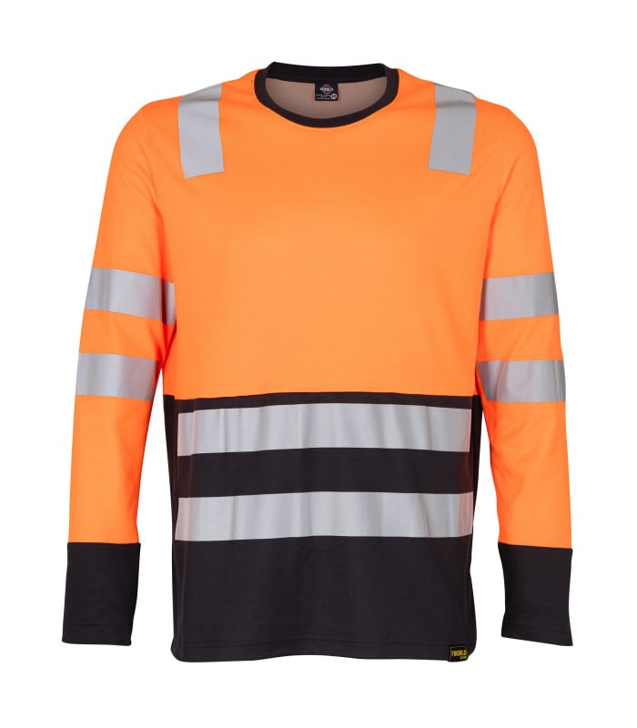 Polera Hibrida Hi-Vis Bi Color Manga Larga Hombre - Imagen 2