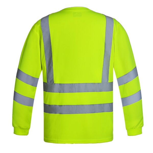 Polera Dry Fit Polo Manga Larga con cinta reflectante